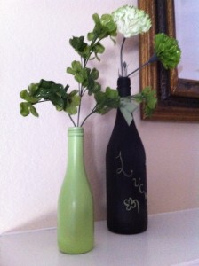 St Patty's day vases