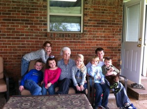 Grandma and her 7 great grandchildren