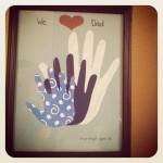Father's Day Handprint Photo Father's Day Handprint Photo