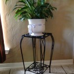 Black plant stand