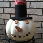 Snowman pumpkin