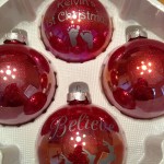 Mopnglo/glitter Christmas Ornaments
