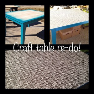 Craft Table Re-do