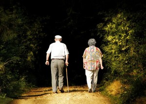 ElderlyCoupleWalkingAway