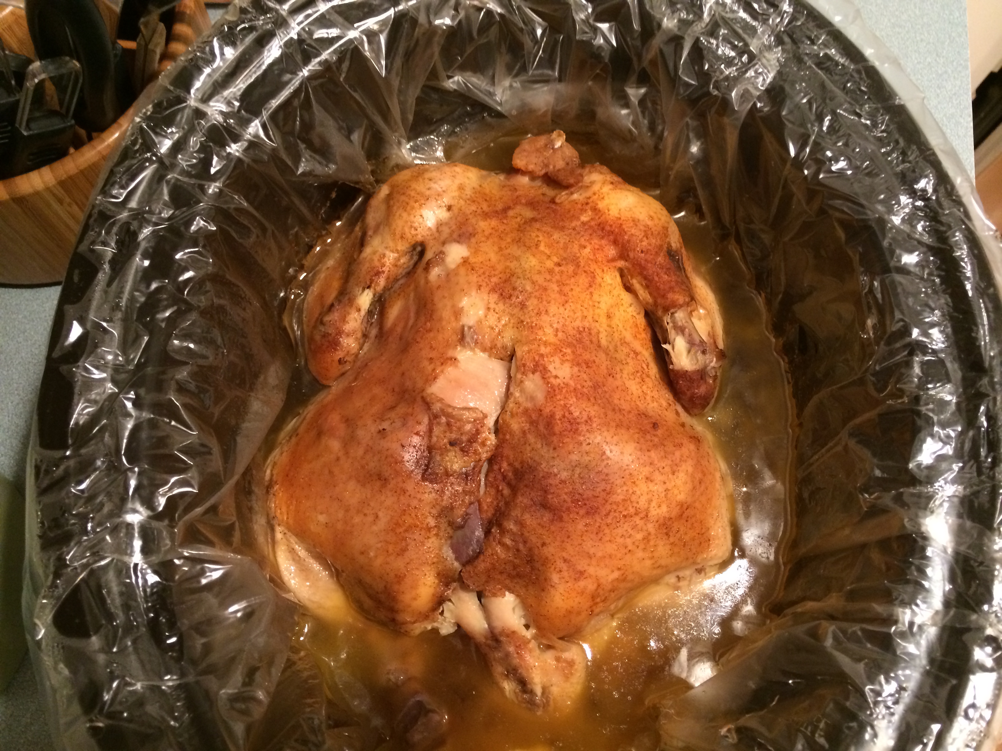 Easy Crockpot Roasted Chicken